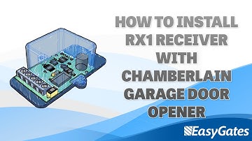 How to install RX1 Receiver with Chamberlain Garage Door Opener