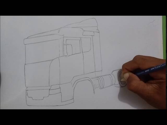 Como desenhar um caminhão rebaixado - Como desenhar