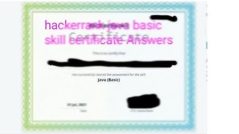 hackerrank java basic skill certification answers