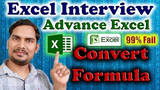 Convert formula | Advance Excel | Excel Interview | Excel Tricks | Excel Shorts | Excel 2023 | Excel