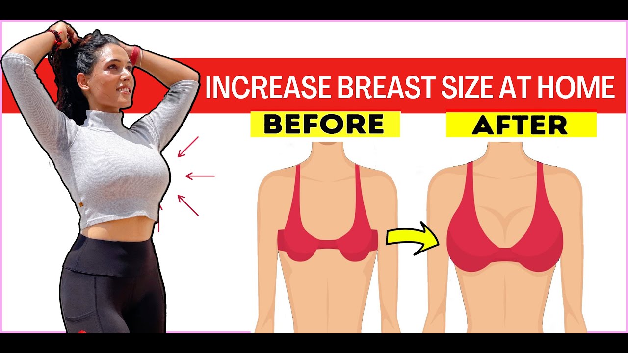 ⁣15 min Workout To Increase Breast Size Fast | Natural Ways To Increase Bust Size (No Surgery)