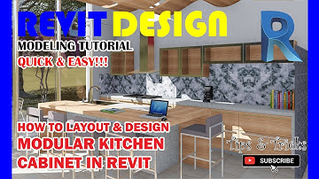RD034. How to Layout & Design Modular Kitchen Cabinet in Revit.