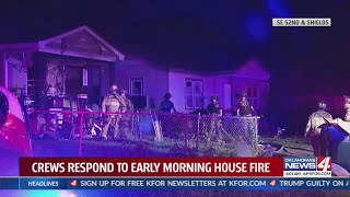 Firefighters battle house fire in SE Oklahoma City