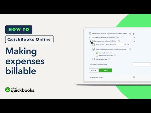 How to make expenses billable in QuickBooks Online