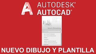 Tutorial AutoCAD nuevo dibujo y plantilla | Template