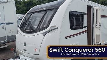 Swift Conqueror 560 Caravan (2016, Fixed Island Bed 4 Berth)