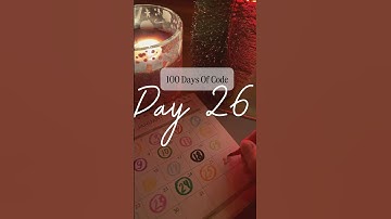 Day 2️⃣6️⃣ of 1️⃣0️⃣0️⃣ Days of Code Challenge #100daysofcode #motivation #webdeveloper #study