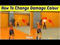 How To Change Damage Colour In Free Fire || Free Fire Headshot Colour Change Yellow To Red Colour ||
