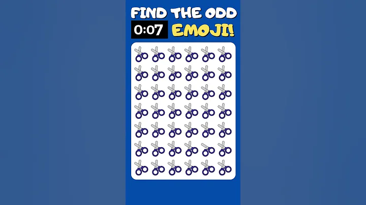 Find the odd emoji out 43 #shorts #emojichallenge #puzzlegame #spotthedifference #howgoodareyoureyes