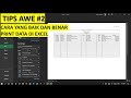BEGINI CARA PRINT DATA YANG BAIK DAN BENAR DI EXCEL SUPAYA TIDAK TERPOTONG DAN RAPIH