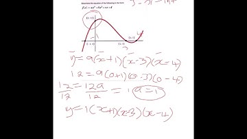 Grade 12 Differential calculus:Cubic Graphs part 1
