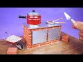 Increíble Mini Cocina hecha con latas y ladrillos