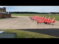 Red Arrows taking off for Cosford air show