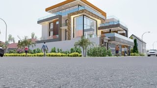 VILLA TRIPLEX 10 PIECES HAUT STANDING / TRIPLEX HOUSE DESIGN / ARCHITECTURE ANIMATION LUMION