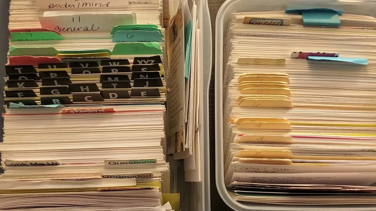 I found freedom in my index card note box