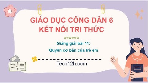 Giảng bài 11: Quyền cơ bản của trẻ em | Bài giảng Giáo dục công dân 6 Kết nối tri thức