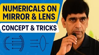 Numerical Problems on Mirrors and Lenses। Class 10 CBSE। Light-Reflection and Refraction