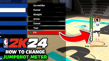 NBA 2K24 - How To Change Jumpshot Meter IN ALL GAME MODES (All New Jumpshot Meters)