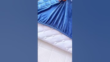 Upgrade your sleep game with this cozy mattress cover #mattress #comfybed
