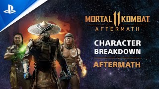 Mortal Kombat 11 Aftermath - Character Breakdown: RoboCop, Sheeva, \& Fujin | PS4