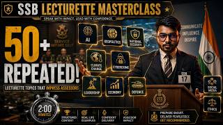 50 Most Repeated Lecturette Topics in SSB 🔥 | Complete Topic List to Crack SSB Interview 50 Most Repeated Lecturette Topics in SSB 🔥 | Complete Topic List to Crack SSB Interview