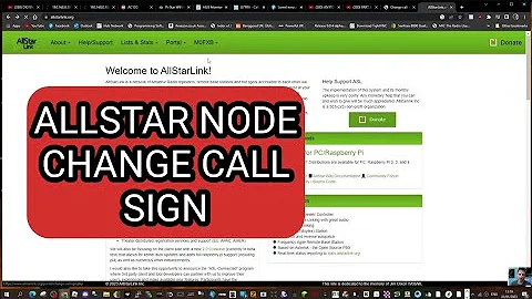 ALLSTAR NODE NUMBER - CHANGE CALL SIGN