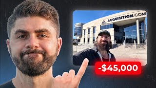 I Invested $45,000 In Alex Hormozi's "VAM" Workshop