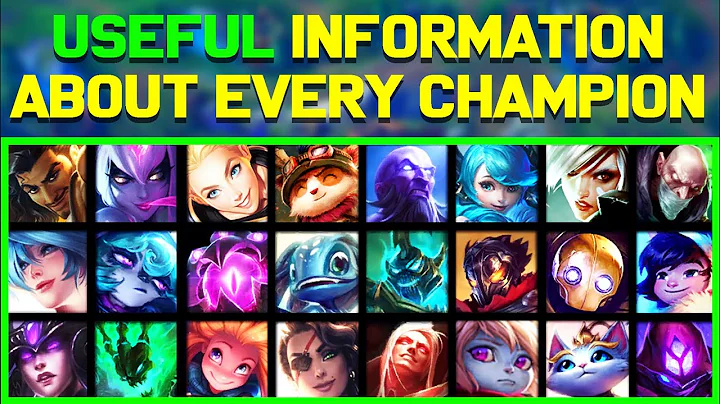 Useful Information About EVERY League of Legends Champion! - DayDayNews