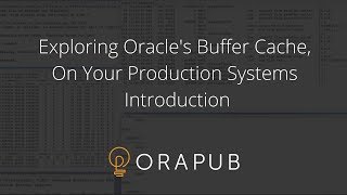 Using Oracle ASH To Detect Parsing Issues Before It Becomes A Problem  - Introduction