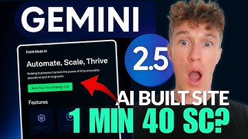 Google Gemini 2.5 Built This Website For FREE In 1 Minute 40 Secs!?