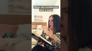 When you accidentally skip a page #booktube #real