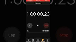 Stopwatch: 1 hour