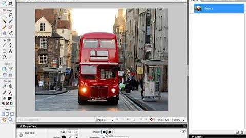 Fireworks Tutorial 1 - Using the blur tool