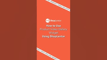 How to Use Product Video Gallery Widget Using ShopLentor #elementor #woocommerce #wordpress #shorts