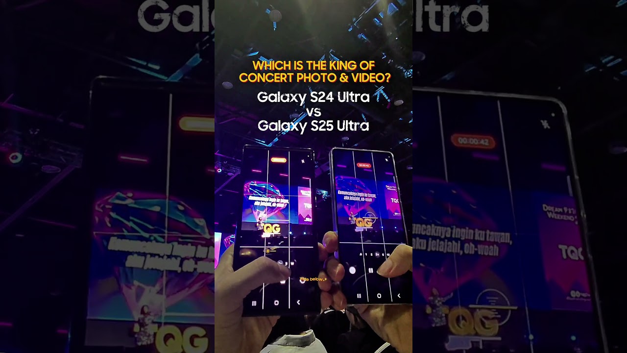 Galaxy S25 Ultra vs S24 Ultra Camera Comparison in Concert Which One Shoots Better👇 #galaxys25ultra