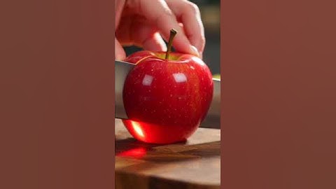 Cutting Apple 🍎 ASMR #relaxing #ai #aiart #asmr #trending #shorts #shortsfeed #shortsviral