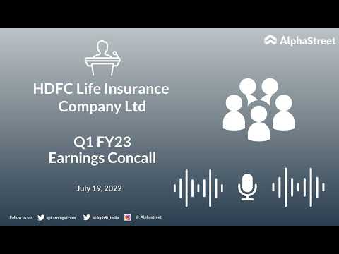 HDFC Life Insurance Company Ltd Q1 FY23 Earnings Concall