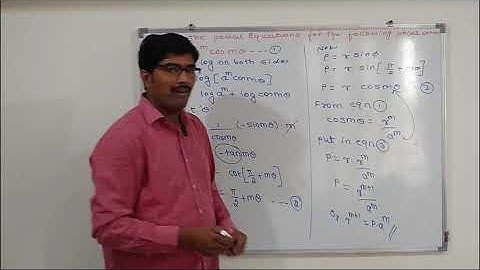 Pedal Equations for Polar curves