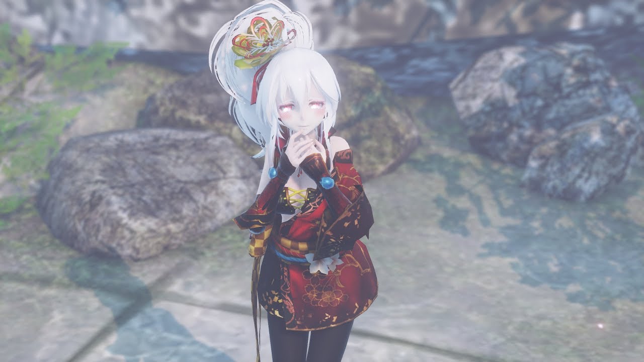 【TDA MMD】『徒桜』1440p-60fps or WQHD】Tda china dress Haku