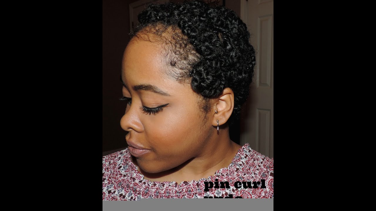 Easy Protective Style For Natural Hair Pin Curl Updo Youtube
