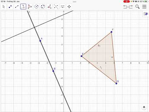 Geogebra senkrechte Gerade