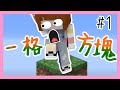 【Minecraft｜一格方塊生存#1】│只會有一格方塊的空島生存！│動物住的比人好！？│