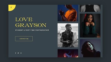 Portfolio Website Design With Animation Using HTML, CSS & JS | GSAP - GreenSock Animation