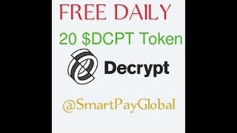 Decrypt App।। Earn Free DCPT Token।। Daily $20 Dcpt Future Price।। Decrypt Wallet Airdrop