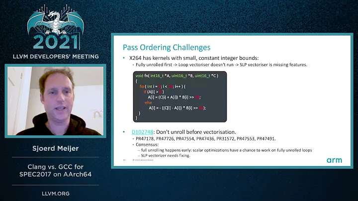 2021 LLVM Dev Mtg “Clang vs. GCC for SPEC on AArch64”