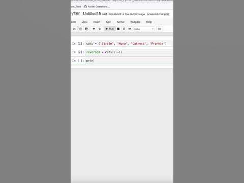 Python Trick | Reverse a List with Slice Notation - YouTube