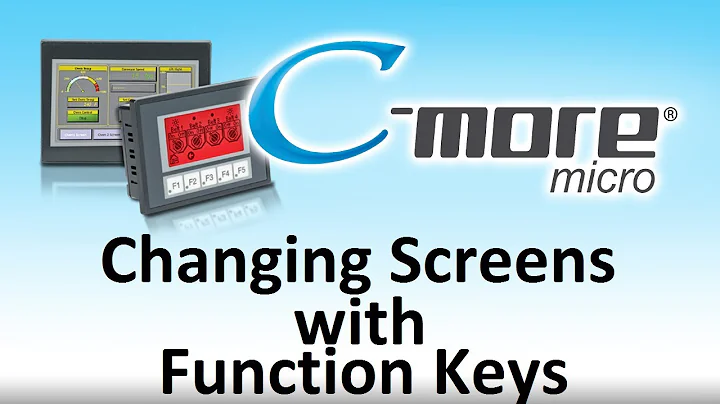 C-more Micro HMI Changing Screens with Function Keys from AutomationDirect