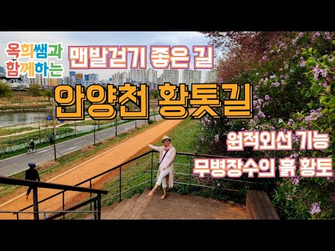   맨발걷기 좋은 안양천 황톳길 무병장수의 흙