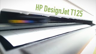 Работа принтера HP DesignJet T125