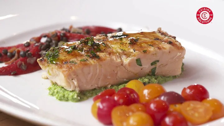 Mark Miller's Citrus Salmon with Pion Pesto